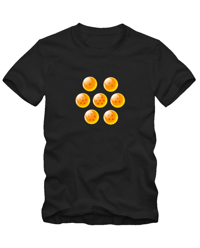 Marškinėliai Dragon ball kamuoliai Marškinėliai Dragon ball kamuoliai